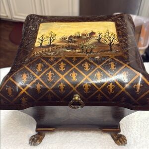 Vintage Brown Decorative Box